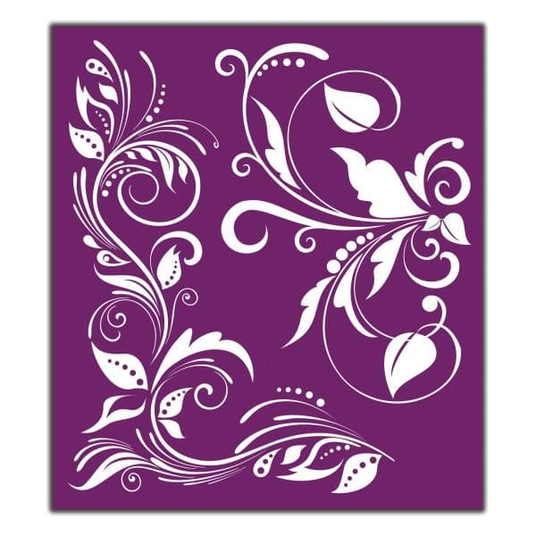 Belles and Whistles Silkscreen Stencil Butterflies 20x25cm - slightly adhesive - reusable - Image 4