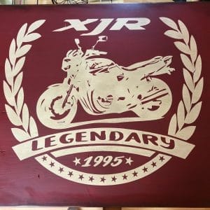 Wooden sign Elfen & Helden 60x50 XJR Legend #4