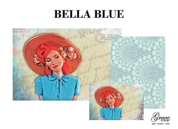 Grace on Design decoupage paper "Bella Blue" set of 3