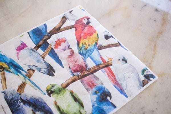 Belles & Whistles Rice Decoupage Paper Birds 3 sheets à 30 x 30cm - Image 2