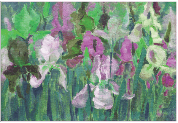 Belles & Whistles Rice Decoupage A1 Blooming Iris 59.4 x 84.1 cm