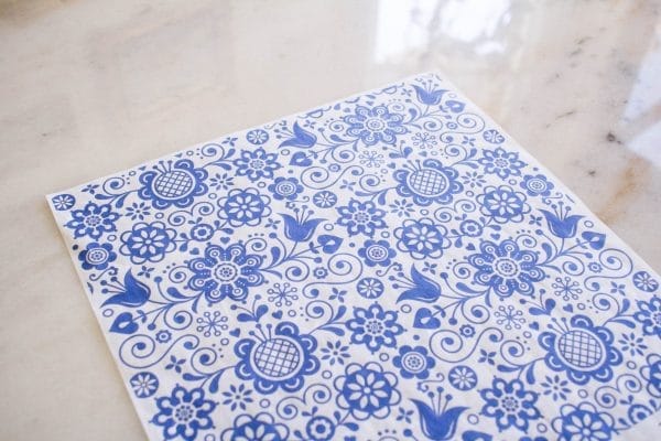 Belles & Whistles Rice Decoupage Blue Glass Ornate 3 sheets à 30 x 30cm - Image 2