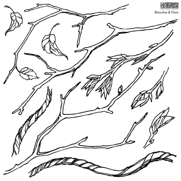 IOD Decor Stamp Branches & Vines