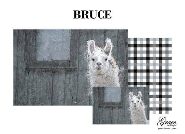 Grace on Design decoupage paper "Bruce" set of 3