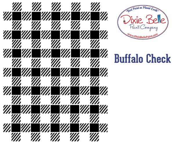 Belles and Whistles Buffalo Check stencil 40x50cm - non-adhesive - reusable