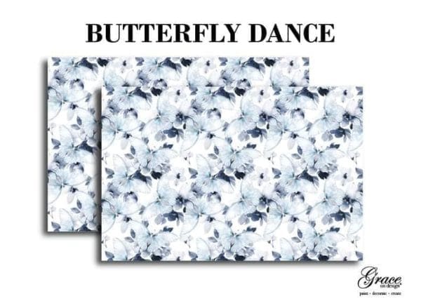Grace on Design decoupage paper pattern "Butterfly Dance" set of 2
