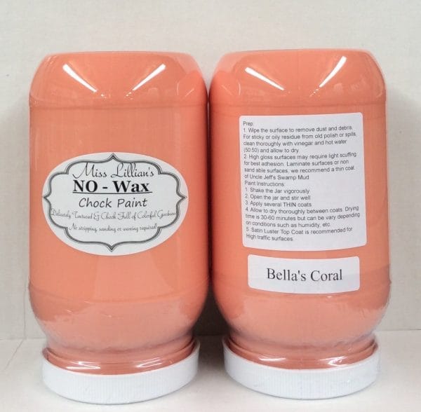 Miss Lillian's NO WAX Chock Paint Bella's Coral