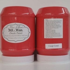 Miss Lillian's NO WAX Chock Paint Coop Coral