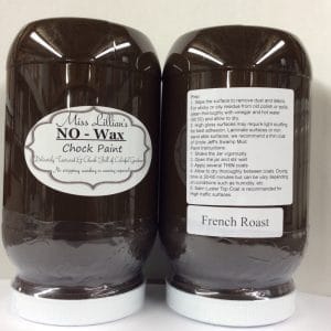 Miss Lillian's NO WAX Chock Paint French Roast