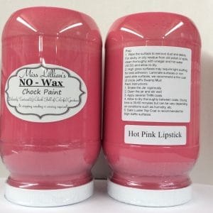 Miss Lillian's NO WAX Chock Paint Hot Pink Lipstick