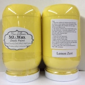 Miss Lillian's NO WAX Chock Paint Lemon Zest