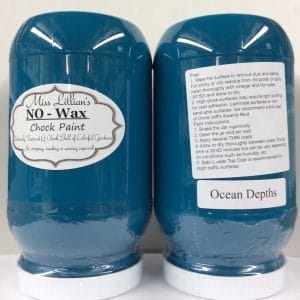 Miss Lillian's NO WAX Chock Paint Ocean Depth