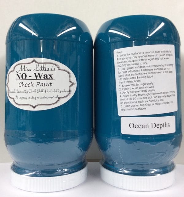 Miss Lillian's NO WAX Chock Paint Ocean Depth