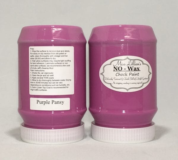 Miss Lillian's NO WAX Chock Paint Purple Pansy