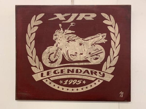 Wooden sign Elfen & Helden 60x50 XJR Legend #3