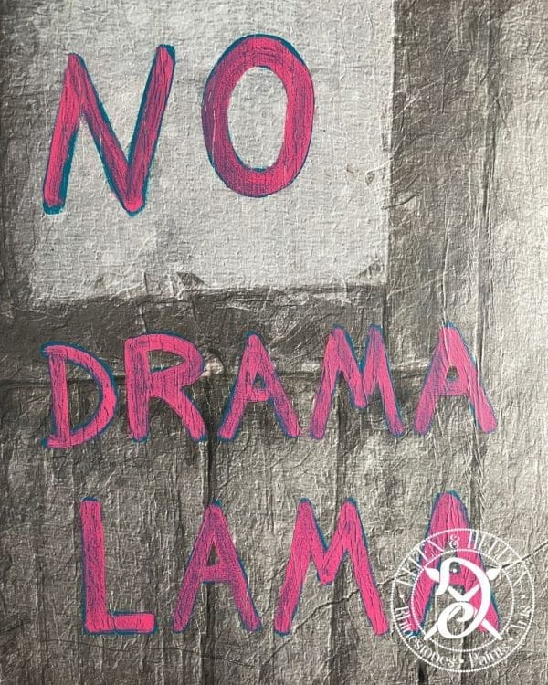 Canvas picture Motivation - Bruce No Drama Lama - landscape format 80 x 60 cm - Image 3