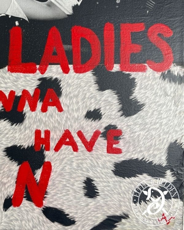 Canvas picture Motivation - Cru Ella Ladies wanna have fun - portrait format 50 x 40 cm - Image 2
