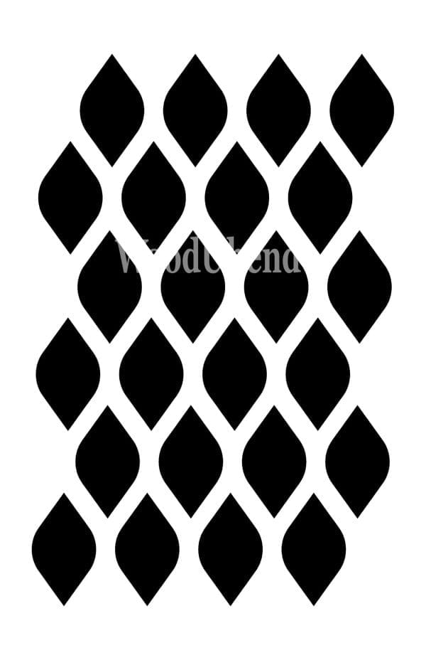 Posh Chalk Stencil DROPLETS 19,5 x 30cm