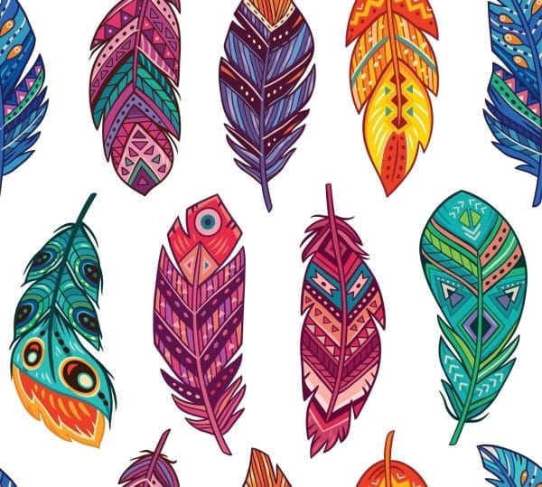 Belles & Whistles rice decoupage paper feathers 3 sheets à 30 x 30cm