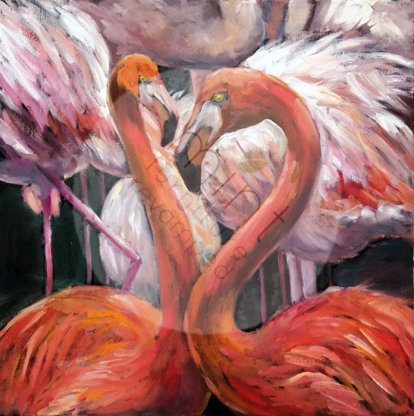Mint by Michelle decoupage paper "Flamingos"