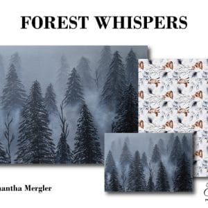 Grace on Design decoupage paper "Forest Whispers" by Samantha Mergler set of 3