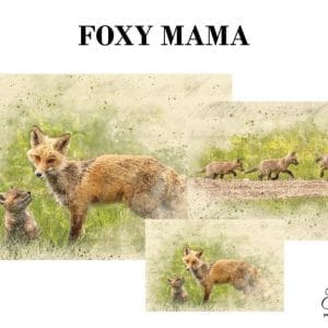Grace on Design decoupage paper "Foxy Mama" set of 3