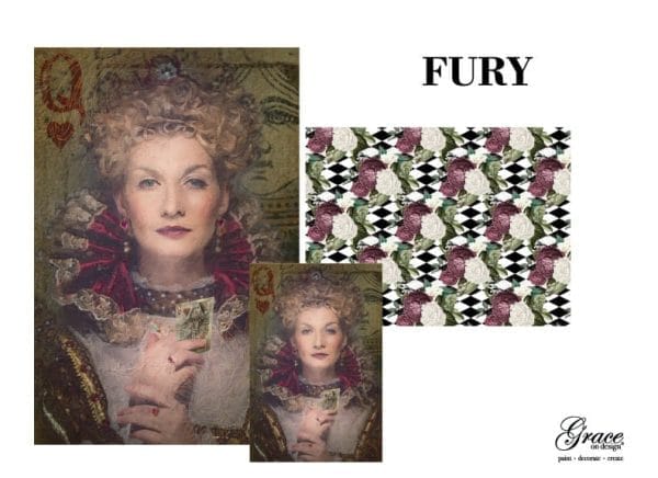 Grace on Design decoupage paper "Fury" set of 3