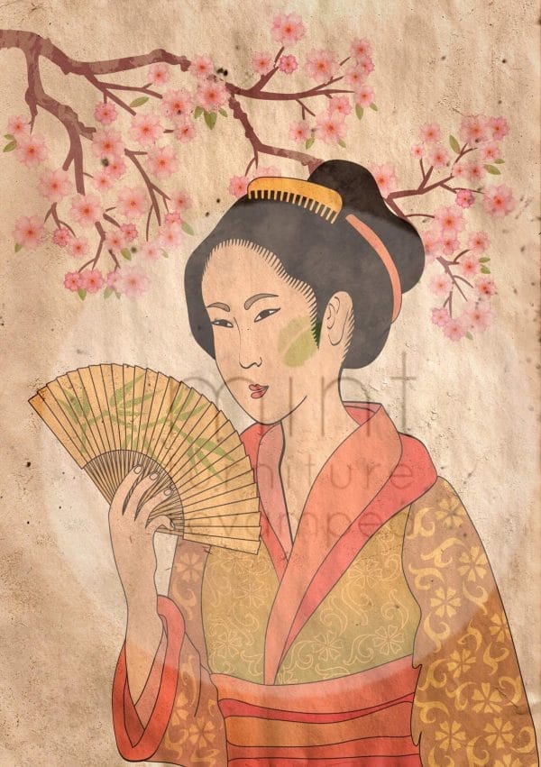 Mint by Michelle decoupage paper "Geisha"
