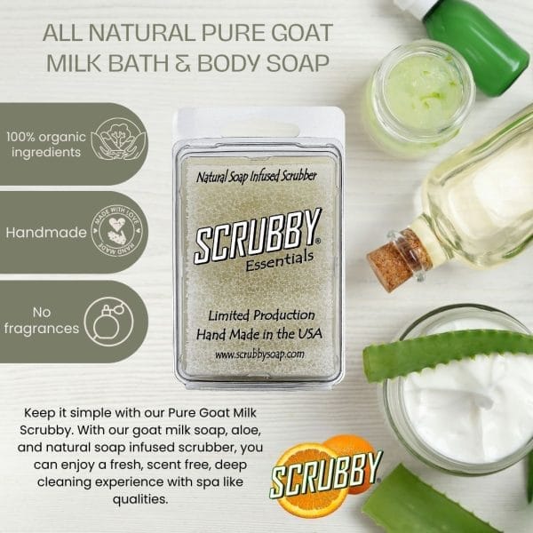 Scrubby Soap Bath & Body Seife - Ziegenmilch & Aloe – Bild 2