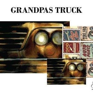 Grace on Design decoupage paper "Grandpa's Truck" set of 3