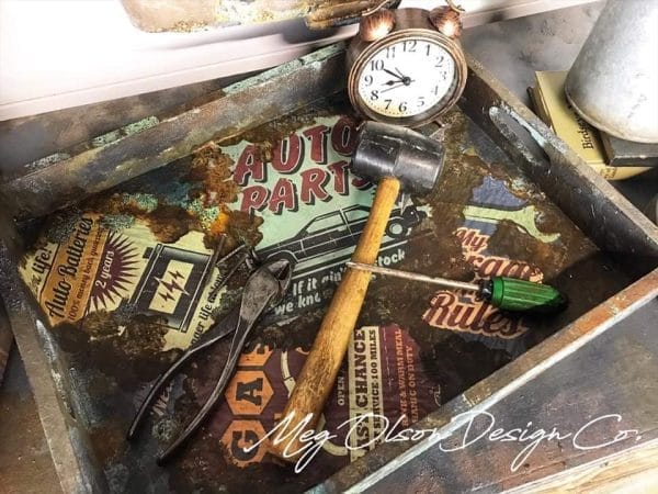 Grace on Design Decoupage Paper "Grandpa's Truck Pattern" Size 45.72 cm x 60.96 cm (18" x 24") - Image 2