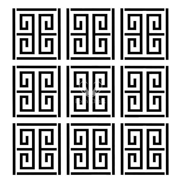 Posh Chalk stencil Greek Maze 50x50cm