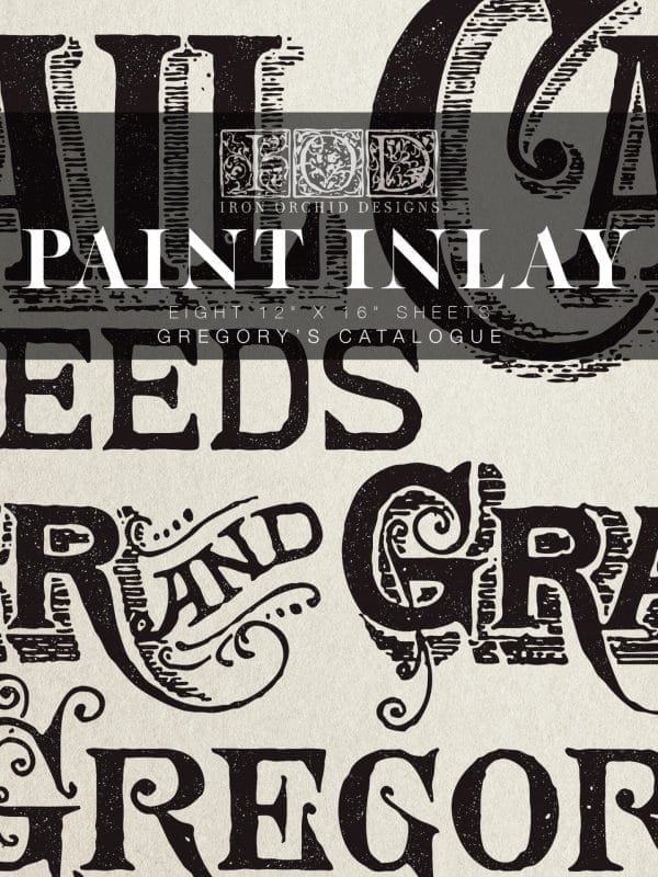 IOD Paint Inlays Gregory's Catalogue 12 x 16 inch Block
