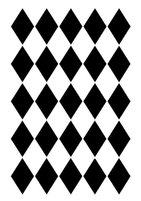 Posh Chalk stencil Posh Harlequin 21x30 cm