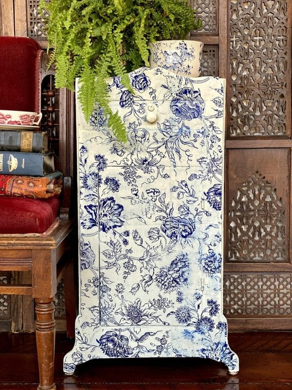 IOD Paint Inlays Indigo Floral 12 x 16 inch Block - Image 4