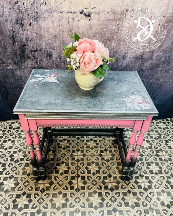 Side table set Elfen & Helden "Bohemian Wedding" - Hand-painted, solid wood, unique - Image 4