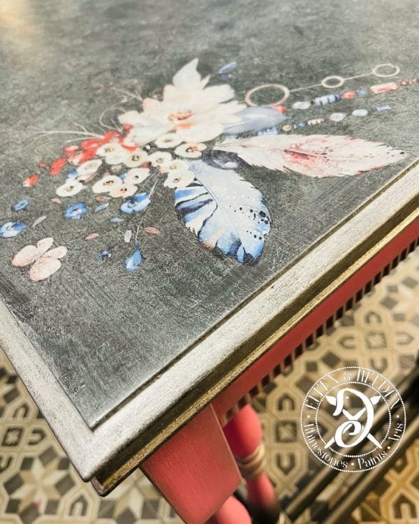 Side table set Elfen & Helden "Bohemian Wedding" - Hand-painted, solid wood, unique - Image 5