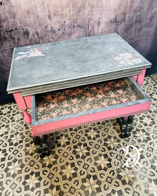Side table set Elfen & Helden "Bohemian Wedding" - Hand-painted, solid wood, unique - Image 6
