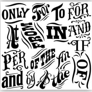 IOD Decor Stamp Block Type