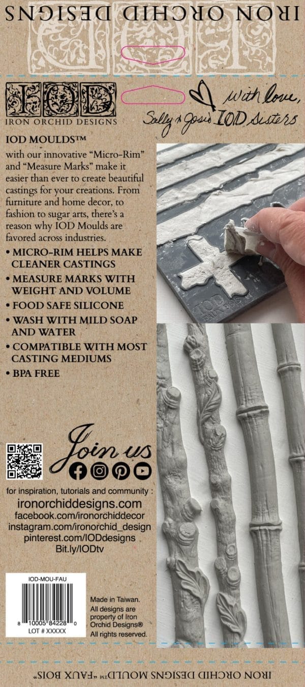 IOD Decor Mould Faux Bois - Image 4