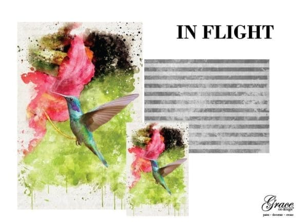 Grace on Design decoupage paper "In Flight" set of 3