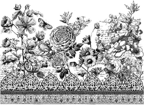 IOD Paintable Decor Transfer "Astoria Foliage"
