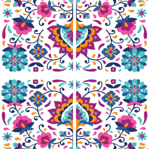 Belles & Whistles Transfer Latin Floral 67 x 81 cm
