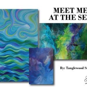 Grace on Design Decoupage Paper "Meet Me At The Sea" by Tanglewood Sue Set of 3