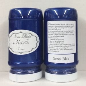 Miss Lillian's Metallic Paint Greek Blue