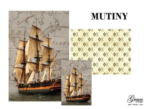 Grace on Design decoupage paper "Mutiny" set of 3