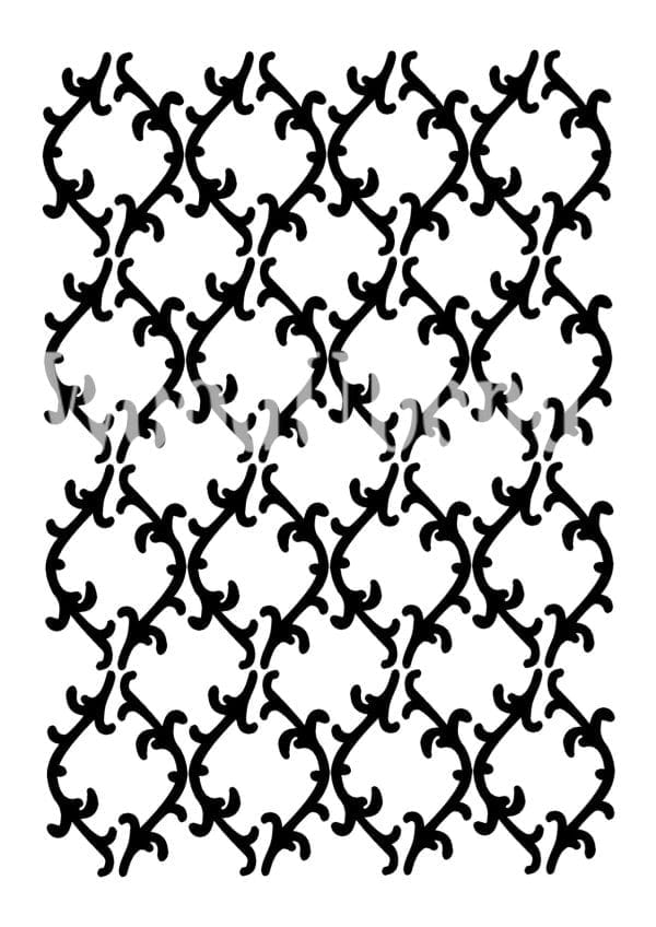 Posh Chalk stencil Mystery Thorns Large 30x30cm