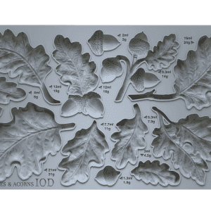 IOD Decor Mould OAK LEAVES & ACORNS