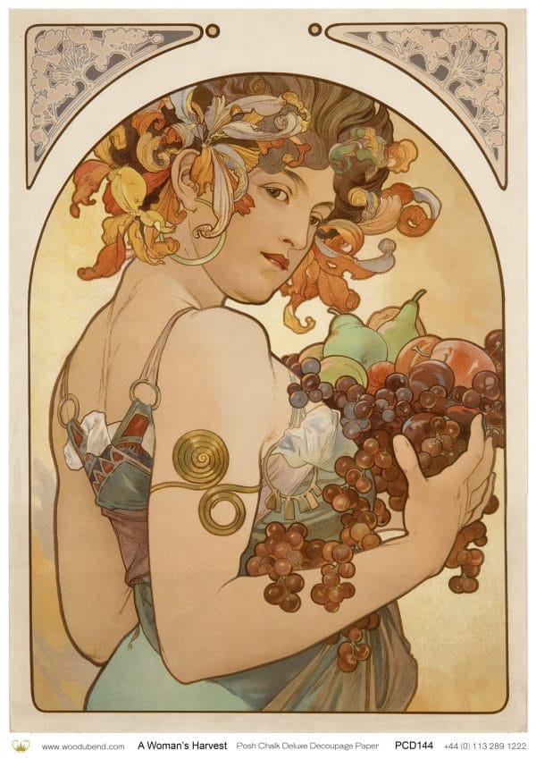 Posh Chalk Deluxe Decoupage A WOMAN'S HARVEST