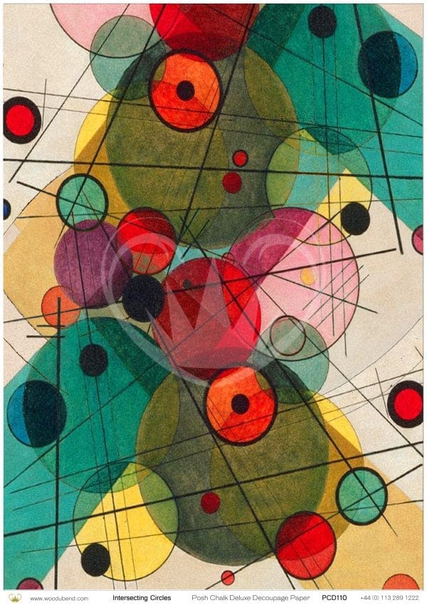 Posh Chalk Deluxe Decoupage INTERSECTING CIRCLES - The House of Mendes Collection